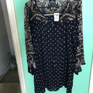 Boho hippie printed dress